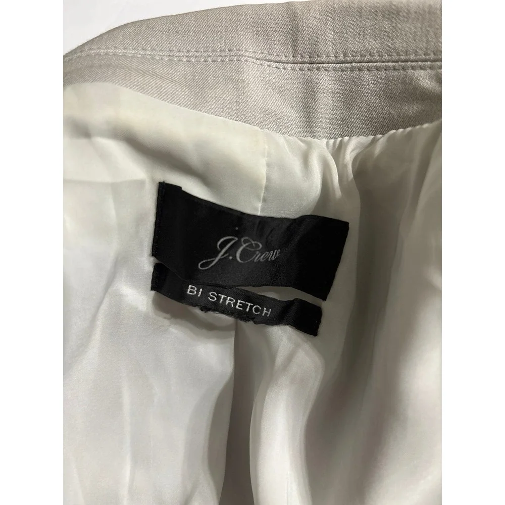 J.Crew Men's Light Gray one Button Blazer (No size Tag) AS IS